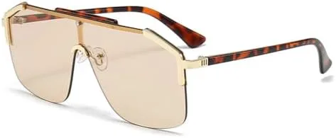 

Панковские солнцезащитные очки без оправы для мужчин, винтажные очки для женщин, солнцезащитные очки для женщин с защитой от УФ-излучения UV400 MTZJH, C6