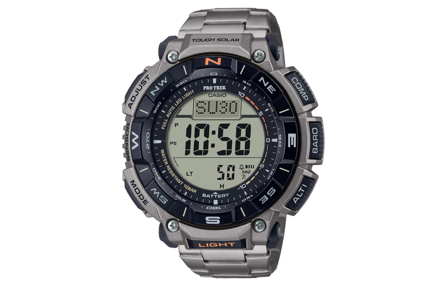 

Мужские часы PRO TREK PRG-340T-7 серые CASIO