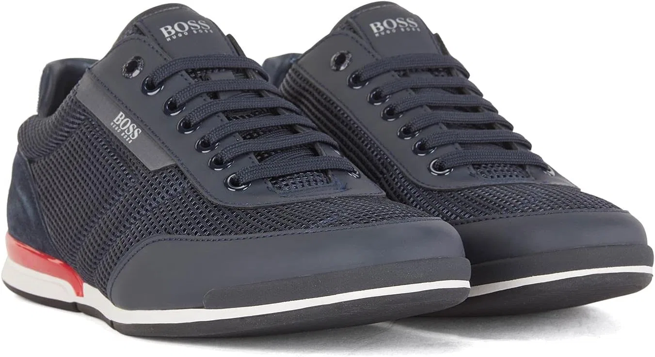 Мужские кроссовки Boss Saturn_Lowp_mest HUGO BOSS, Dark Blue401 — фото 3
