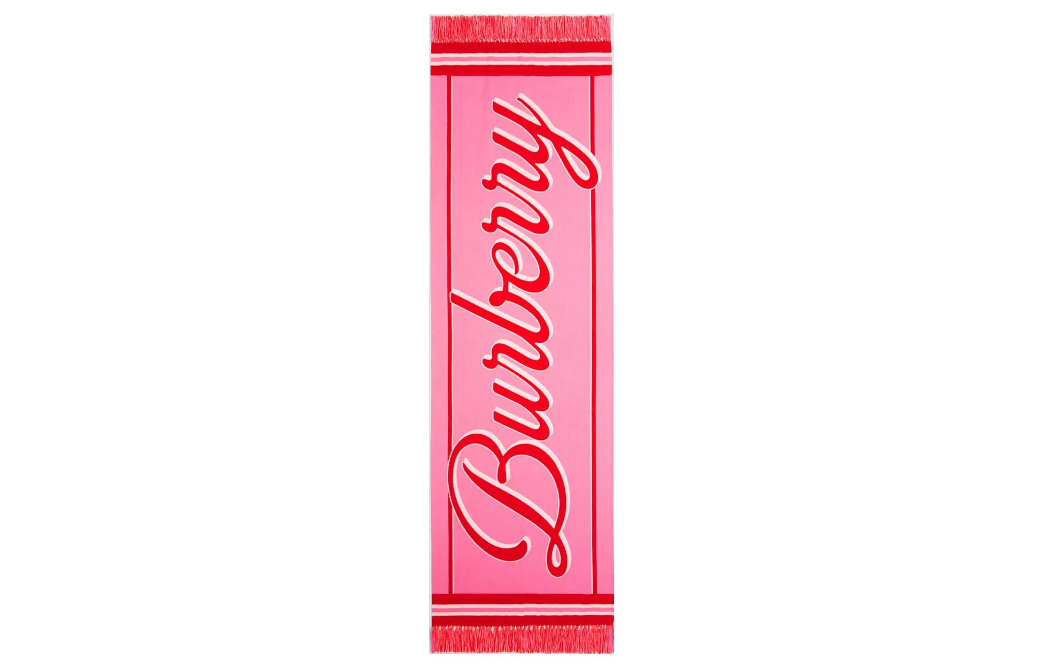 

Burberry Вязаный шарф унисекс розовый, Bubble Gum Pink