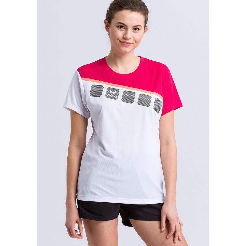 

Спортивная футболка Erima, цвет weiss/weiss/rosa