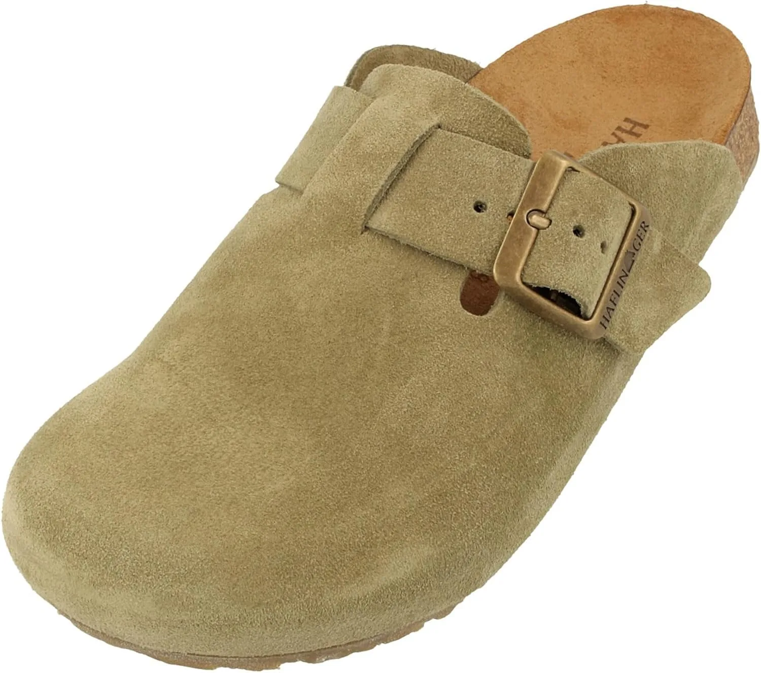 HAFLINGER Porto - Кожаные сабо, оливковый