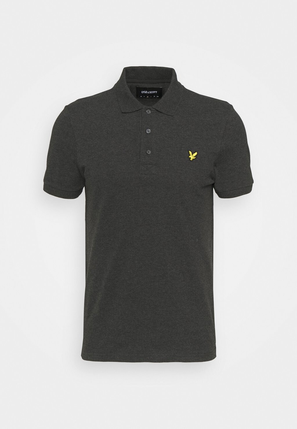 

Рубашка-поло Plain Lyle & Scott, темно-серый меланж