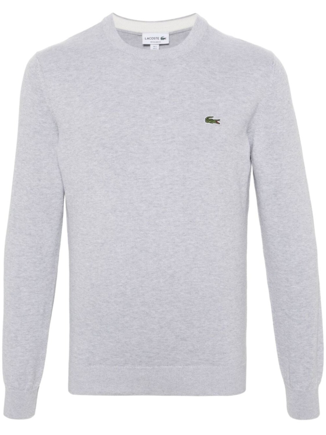 Джемпер из хлопка с меланжевым эффектом Lacoste, серый