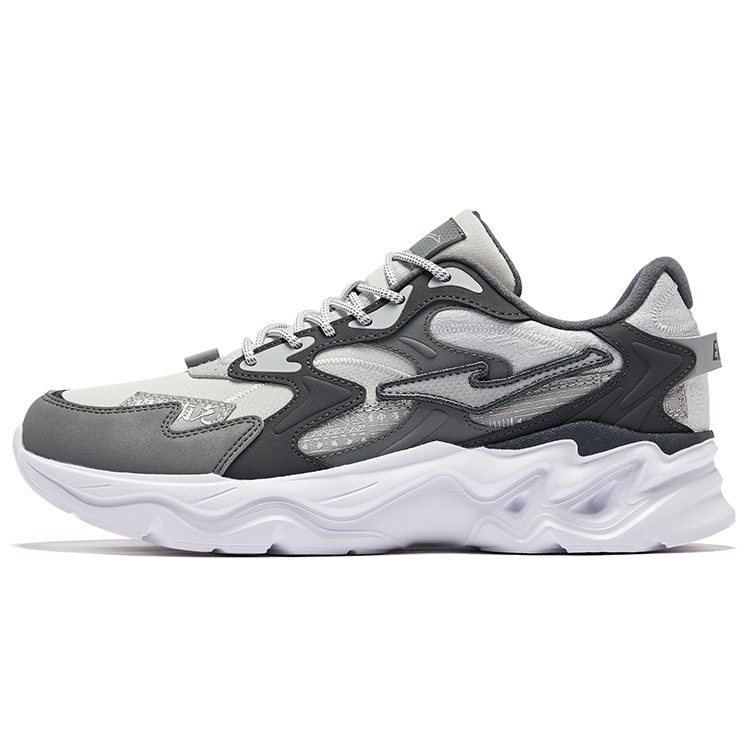 

Кроссовки мужские с низким верхом Erke, White Dew Gray Carbon Gray