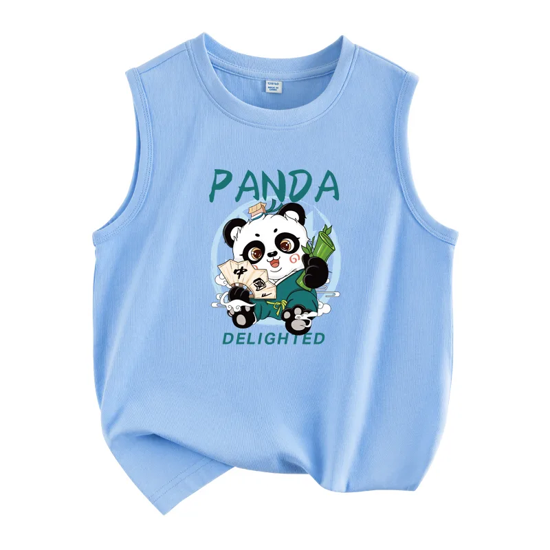 Детский топ и камисоль с круглым вырезом WARRIOR, Black/H China Panda — фото 4