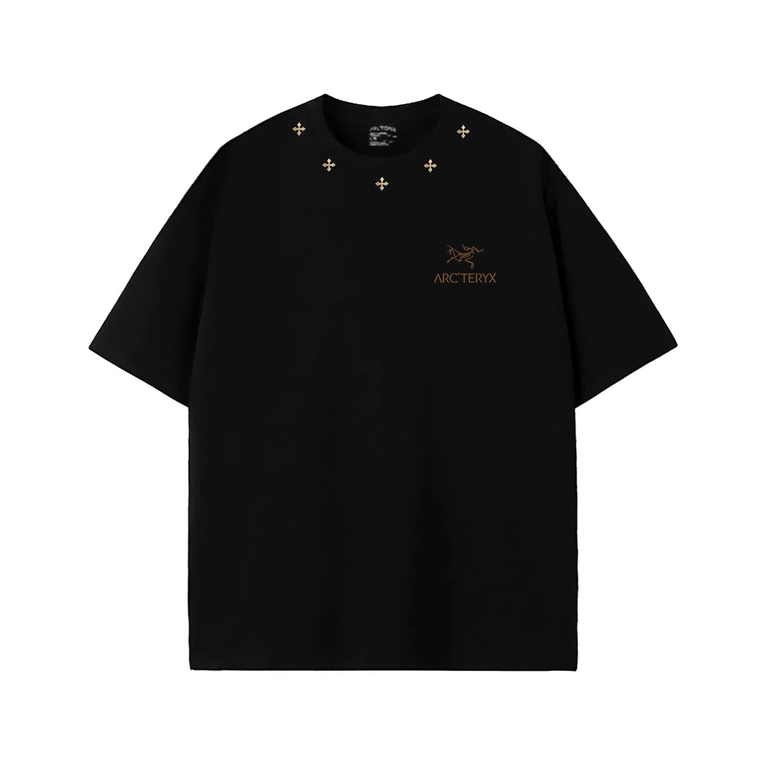 Футболка хлопковая Kragg Sl Cotton Bird Word SS Arcteryx Black/24K Black — фото 3