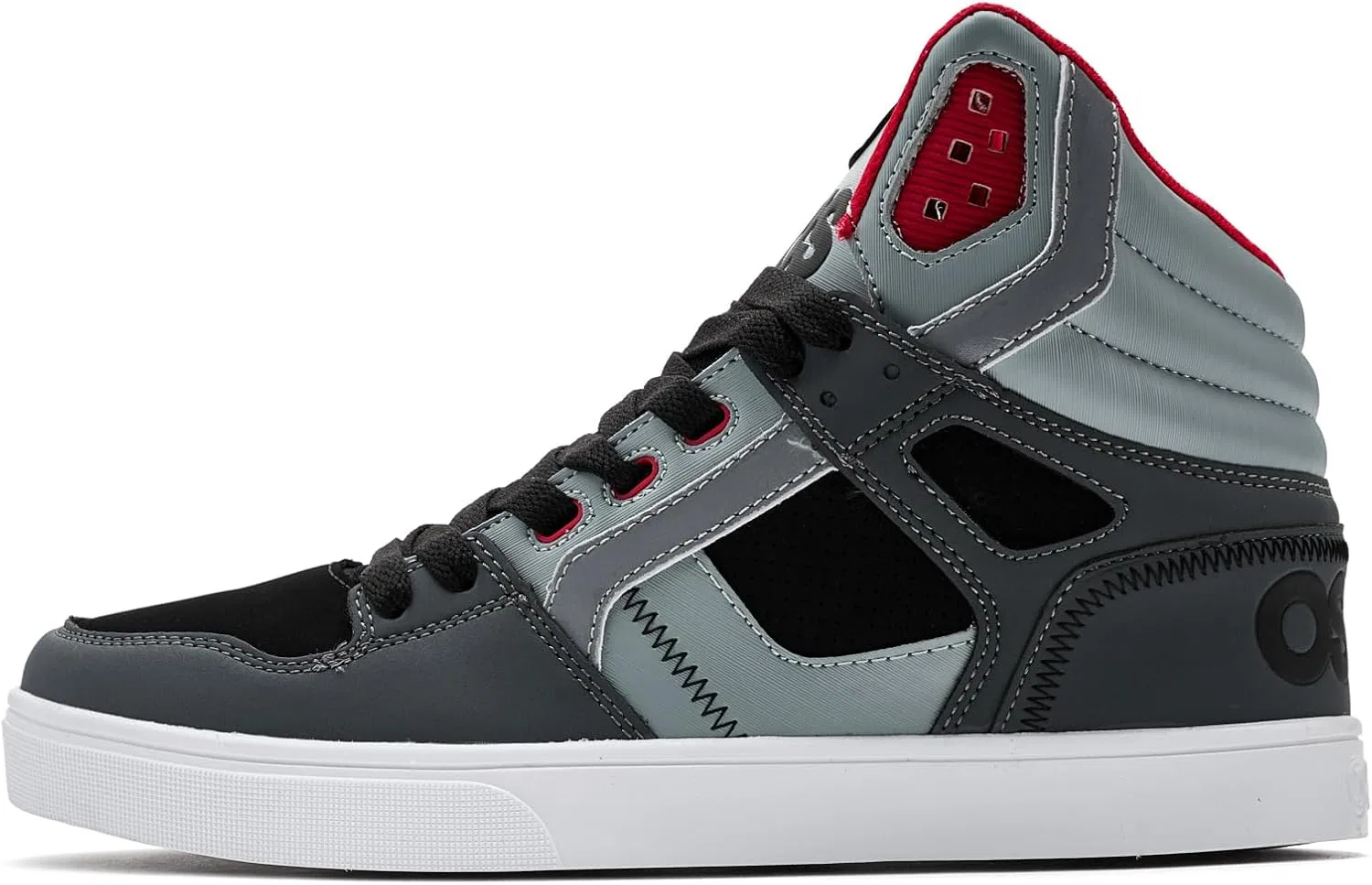 Кроссовки мужские Osiris, Black/Grey/Red — фото 4