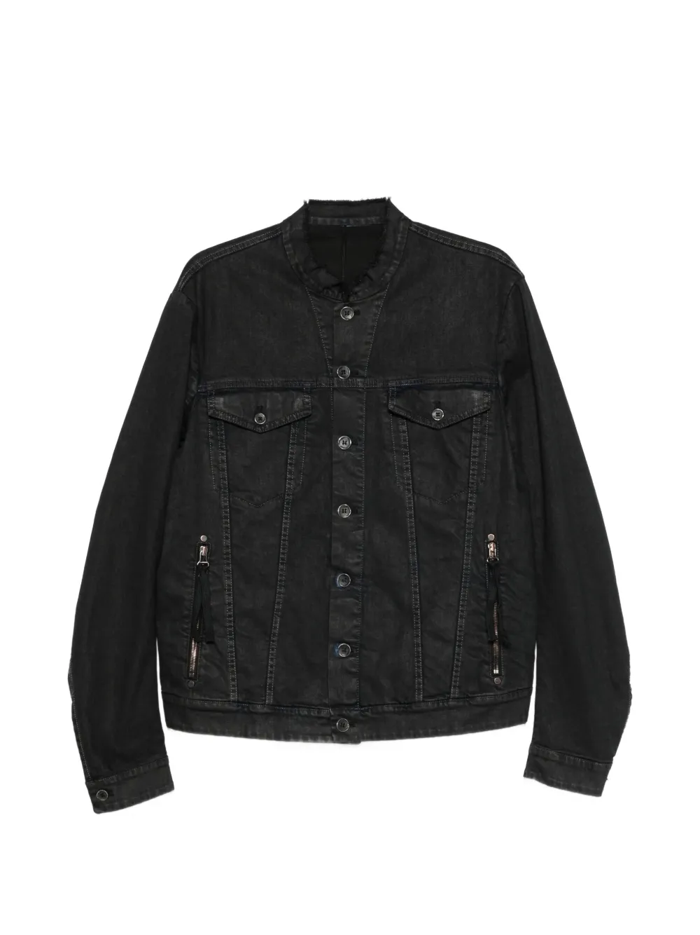 

Пиджак-куртка на молнии с пуговицами Masnada, черный