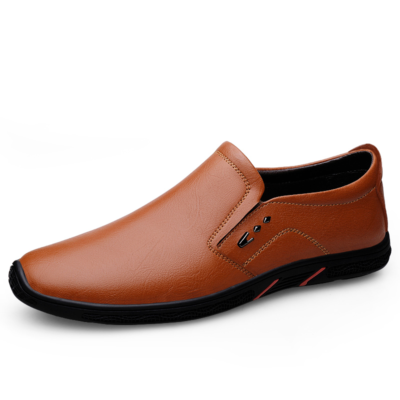

KUPE Мужские повседневные туфли мужские низкие красные коричневые, цвет Red Brown