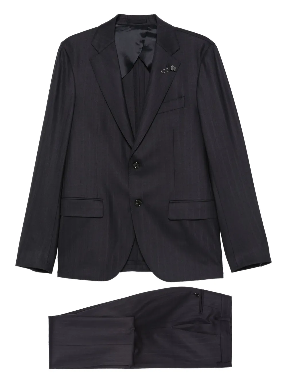 

Костюм в тонкую полоску Lardini, синий