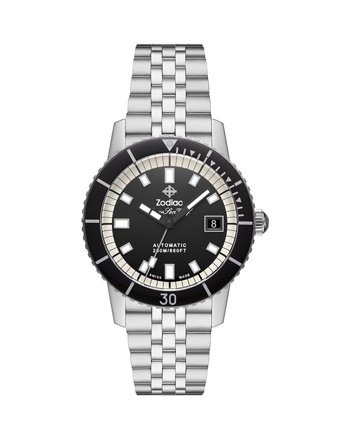 

Автоматические часы Compression Diver из нержавеющей стали, 42 мм Zodiac, черный