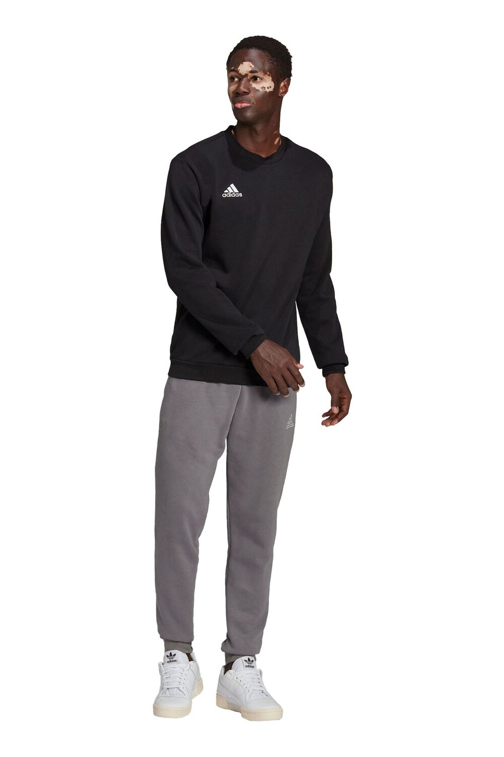Толстовка Adidas Entrada 22 с круглым вырезом adidas, черный — фото 3
