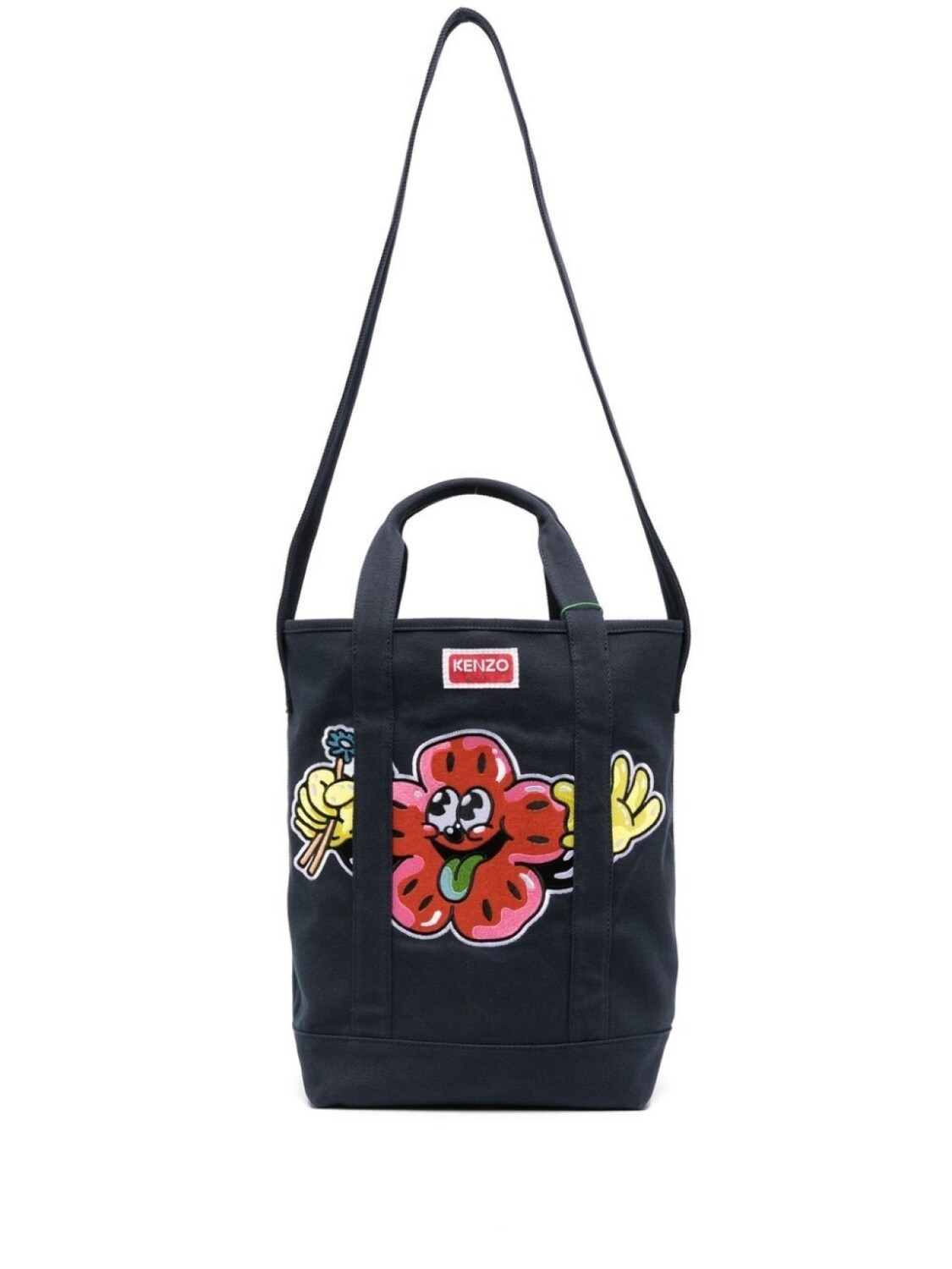 

Kenzo сумка-тоут с нашивкой-логотипом, синий