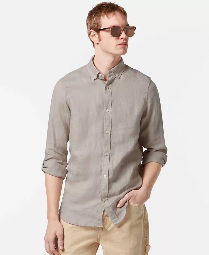 

Мужская сезонная базовая рубашка SCOTCH & SODA, серый