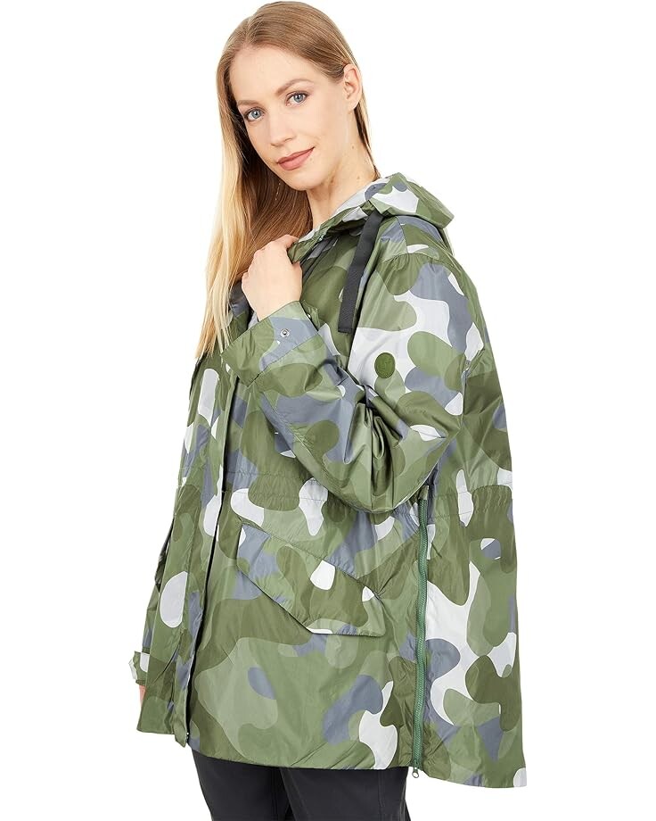 

Куртка Save the Duck Geneva TERA Printed Water Repellant Hooded Utility Jacket, цвет Macro Camo Green