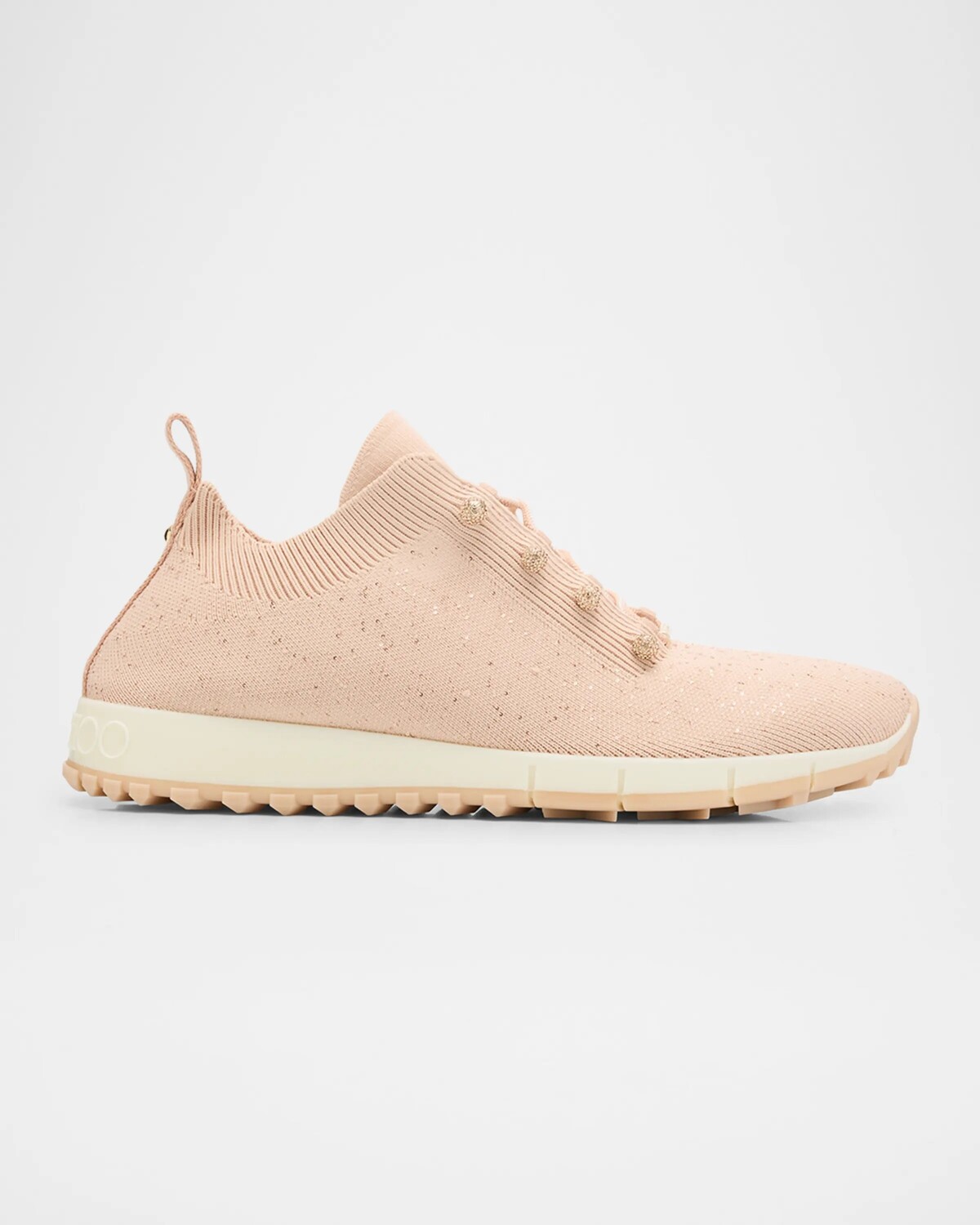 Кроссовки Veles с пайетками Jimmy Choo, цвет Macaroon