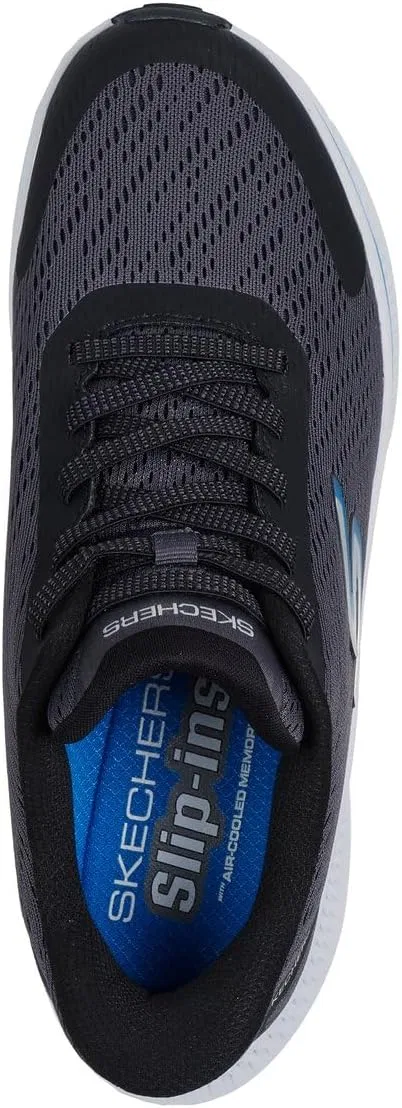 Мужские кроссовки Skechers Go Run Consistent 2.0 Worldview, Charcoal And Black Textile — фото 2