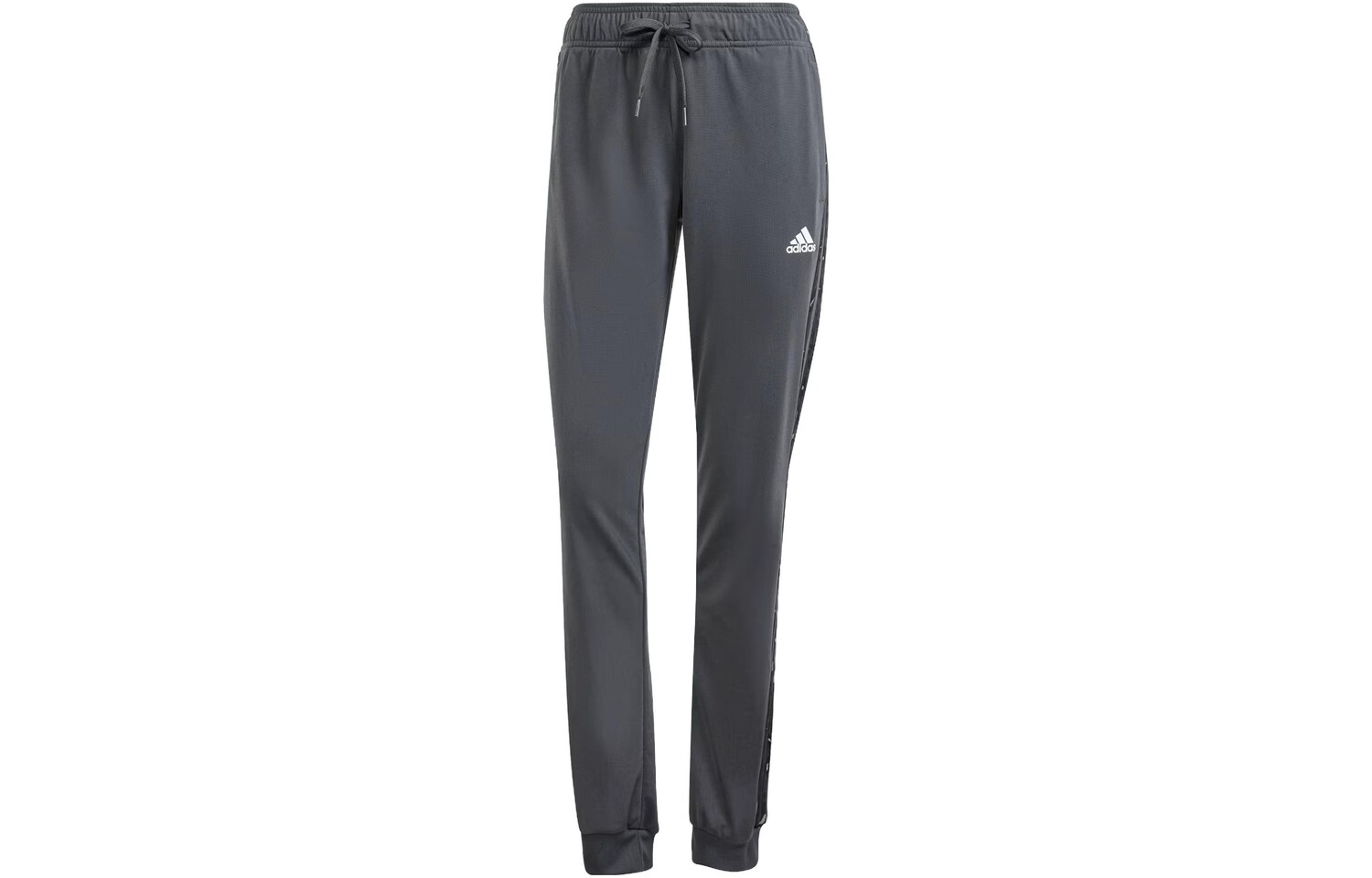 

Трикотажные спортивные штаны женские темно-серые Adidas