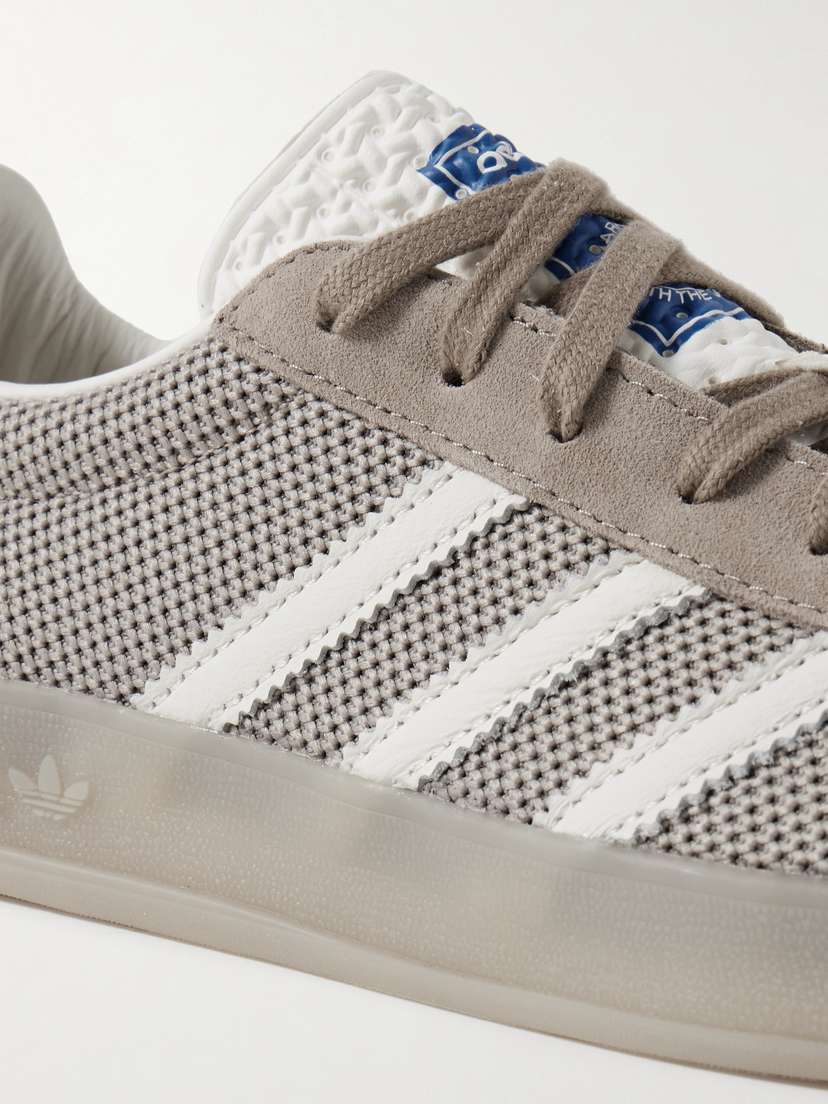 Кроссовки Gazelle Indoor Pro из замши и сетчатой кожи с отделкой Adidas Originals, коричневый — фото 4