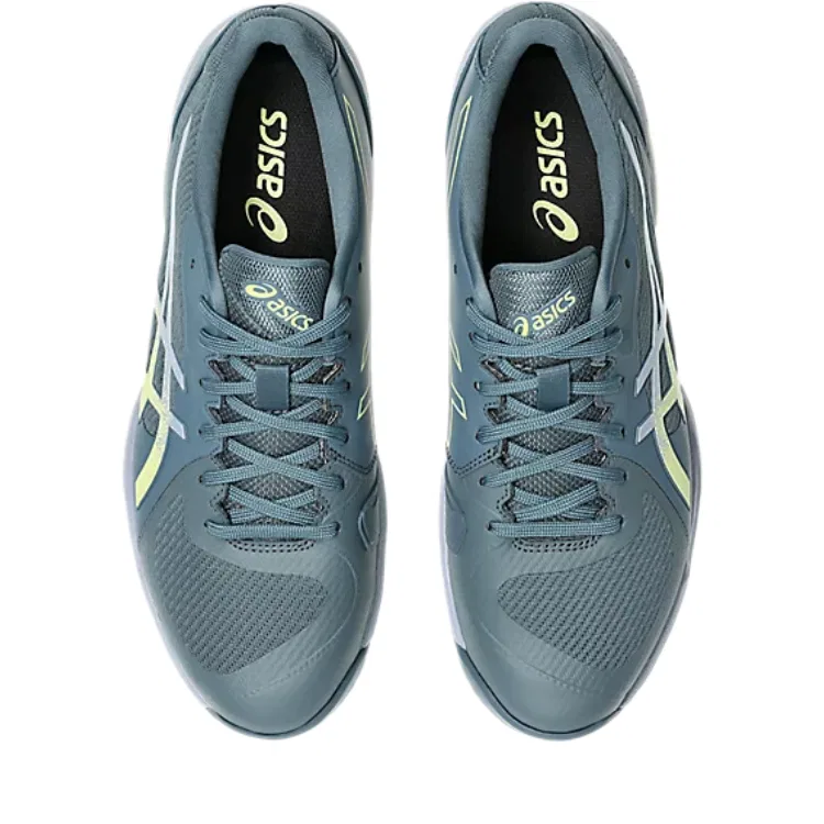 Кроссовки для тенниса с амортизацией ASICS Solution Swift FF 2 серо-голубые/фисташковые — фото 4