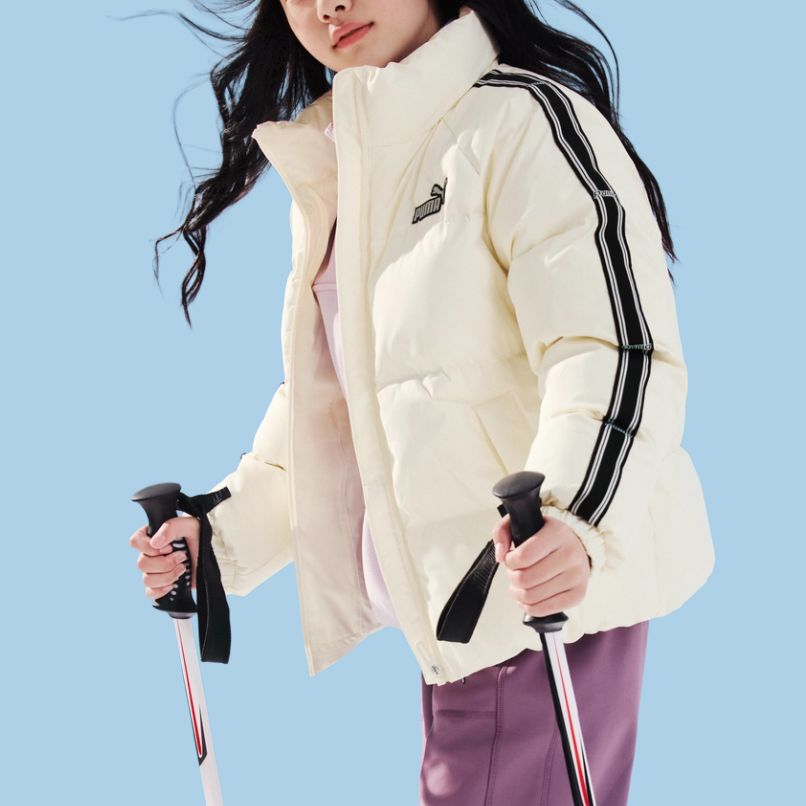 Пуховик Sportstyle Series Kids' PUMA, Ecru 10301 — фото 4