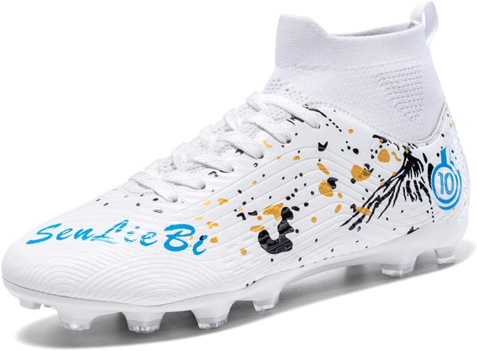 

Унисекс спортивные высокие кроссовки FG для футбола с длинными шипами SG Welrung, белый