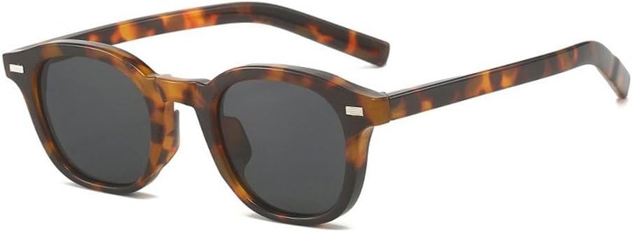 

Винтажные квадратные панк-солнцезащитные очки для женщин, модные желто-голубые очки с защитой от УФ-излучения UV400, модные мужские солнцезащитные очки с заклепками, овальные солнцезащитные очки SKFGNX, Leopard Grey