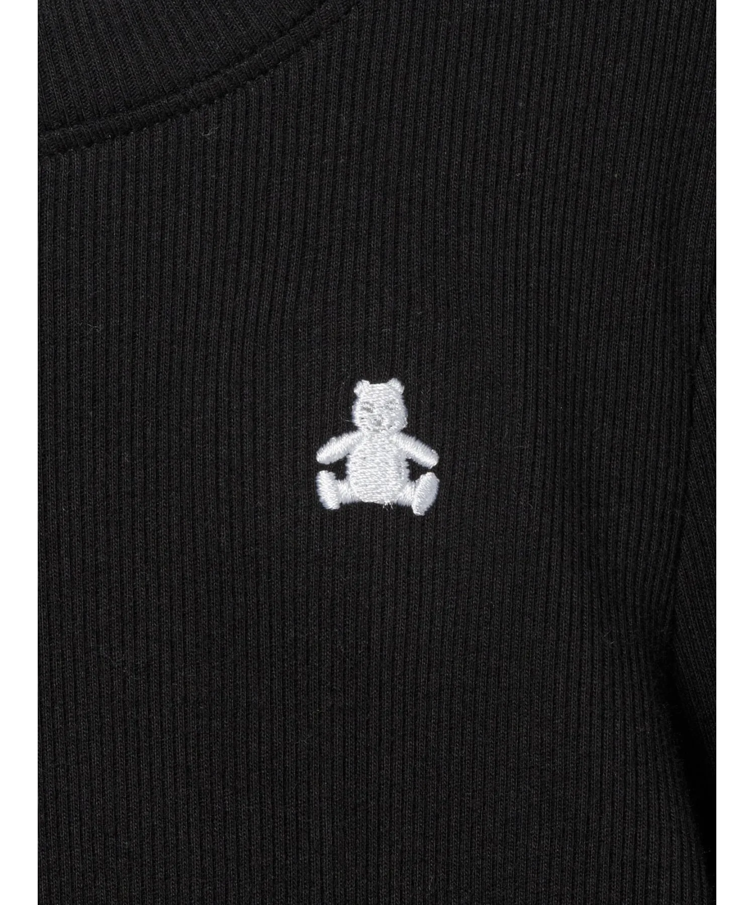 (K) Ребристая футболка с круглым вырезом (детская) GAP, BLACK — фото 3