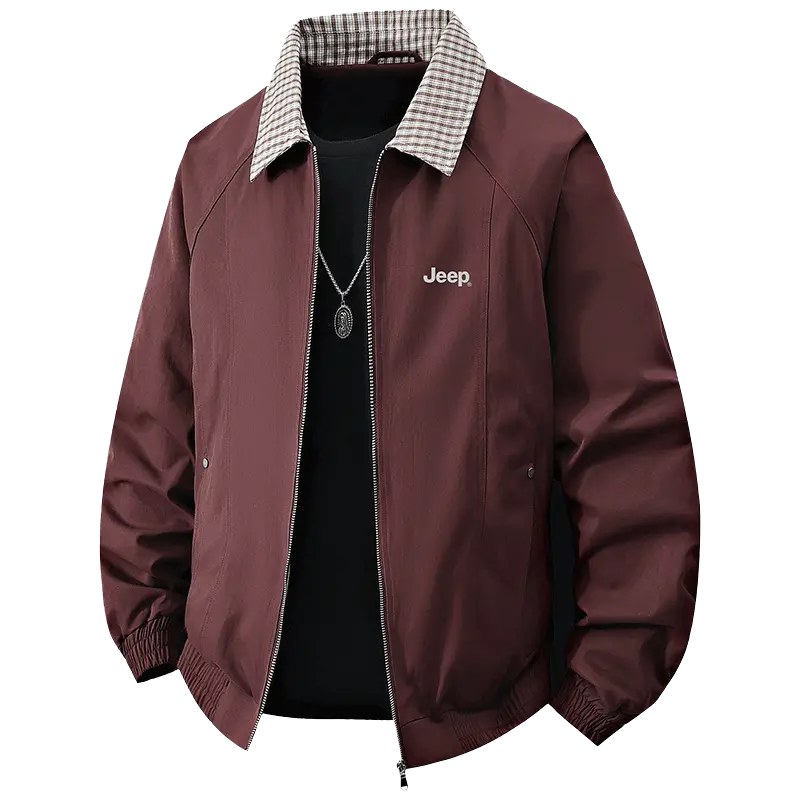 

Куртка Unisex Lapel Moderate Workwear Jeep, maroon