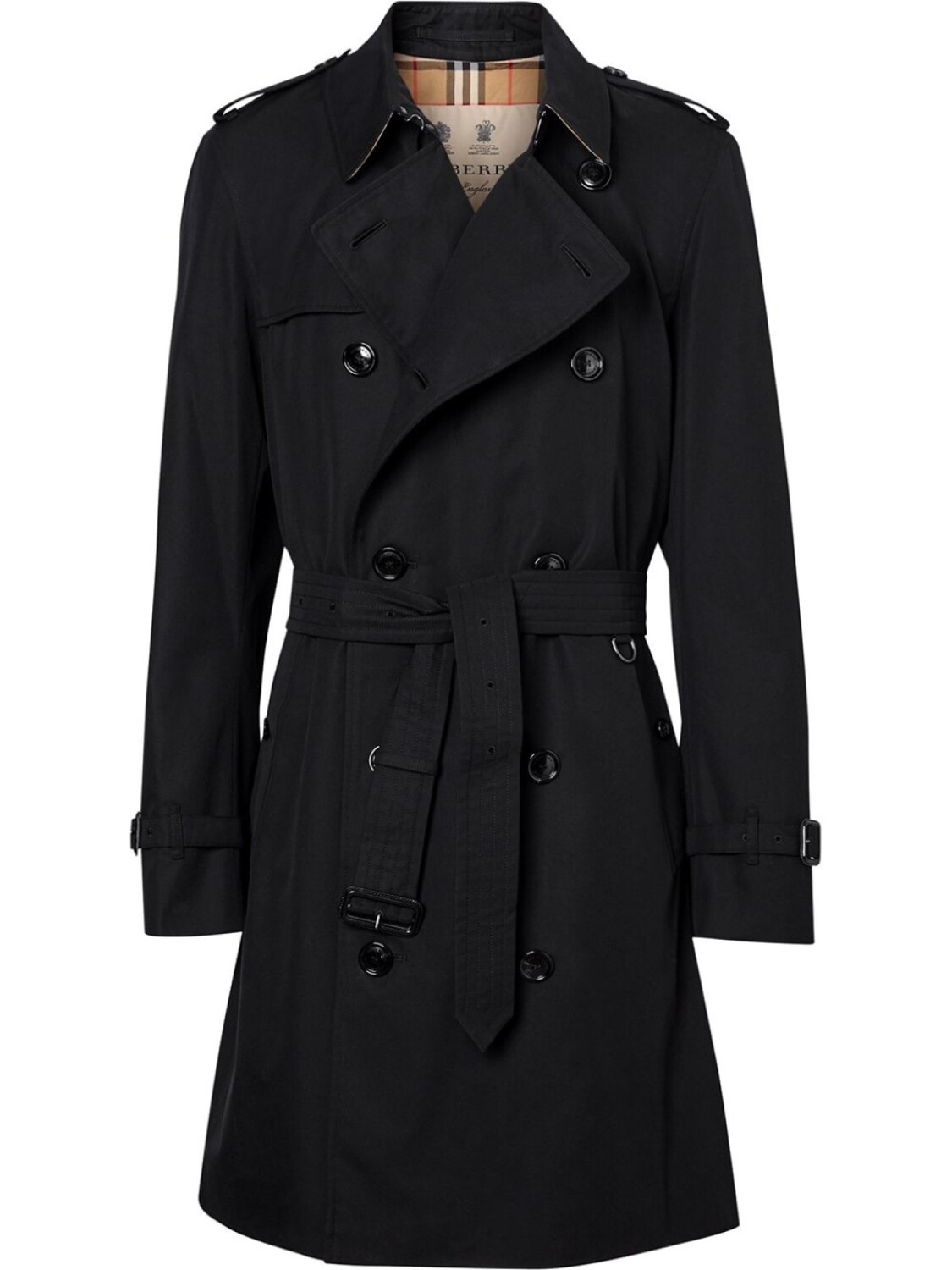 

Тренч Chelsea Heritage длины миди Burberry, черный