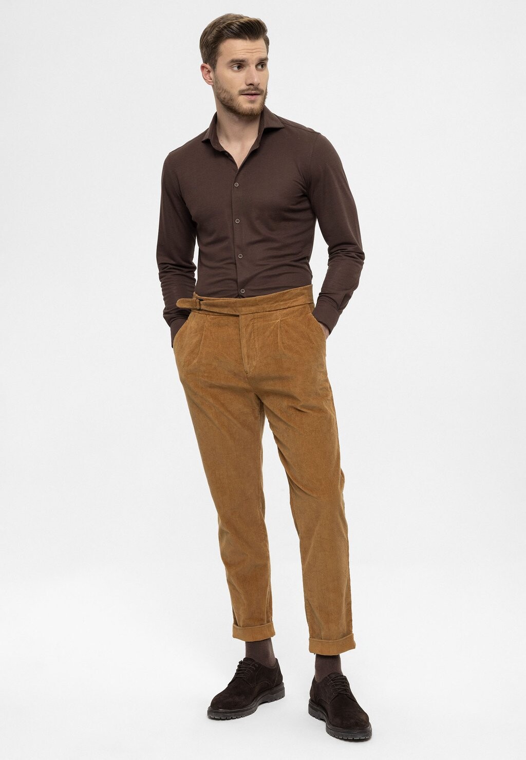 

Брюки High Waist Antioch, светлый табак