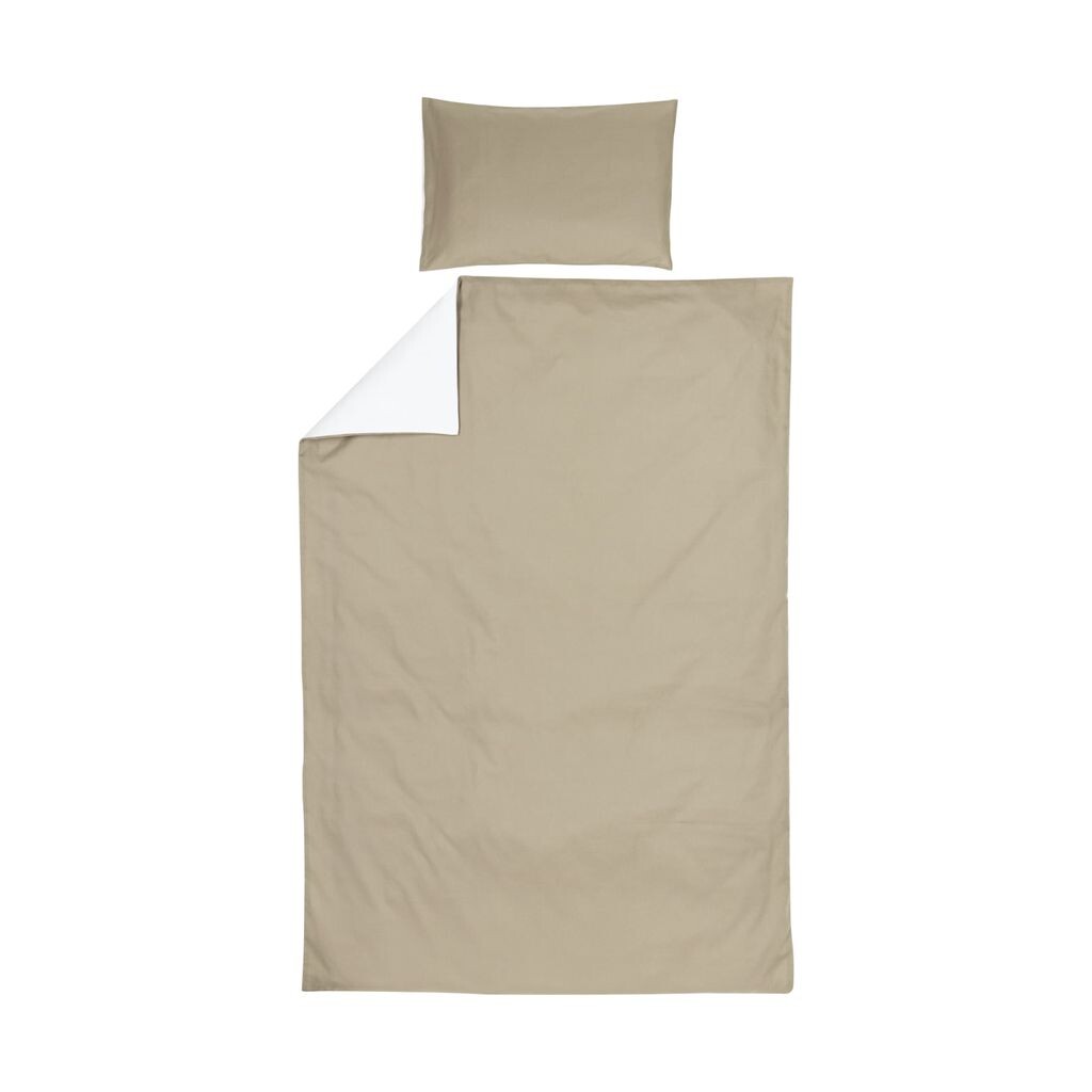 

Пододеяльник Meyco Uni серо-коричневый/кремовый 140 x 200/220 см