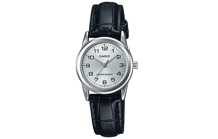 

Женские классические серебряные часы CASIO