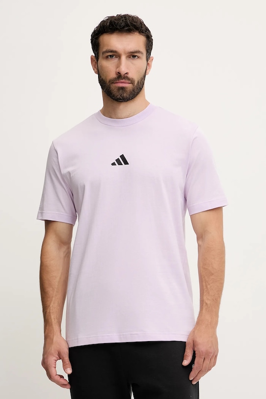 

Хлопковая футболка Essential Adidas, фиолетовый