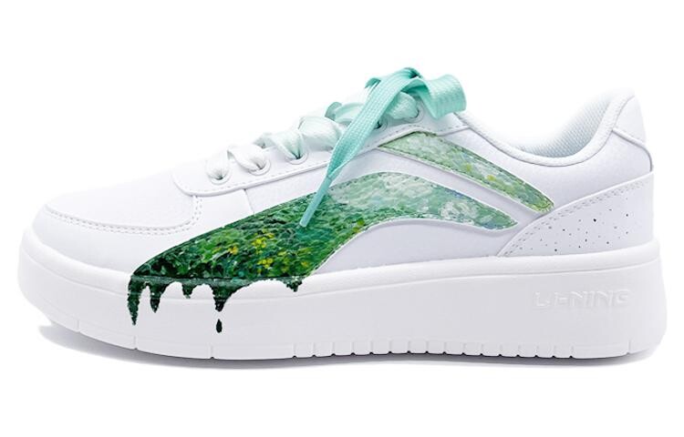 

Обувь для скейтбординга Мужская низкая белая/зеленая Lining, Зеленый, Обувь для скейтбординга Мужская низкая белая/зеленая Lining