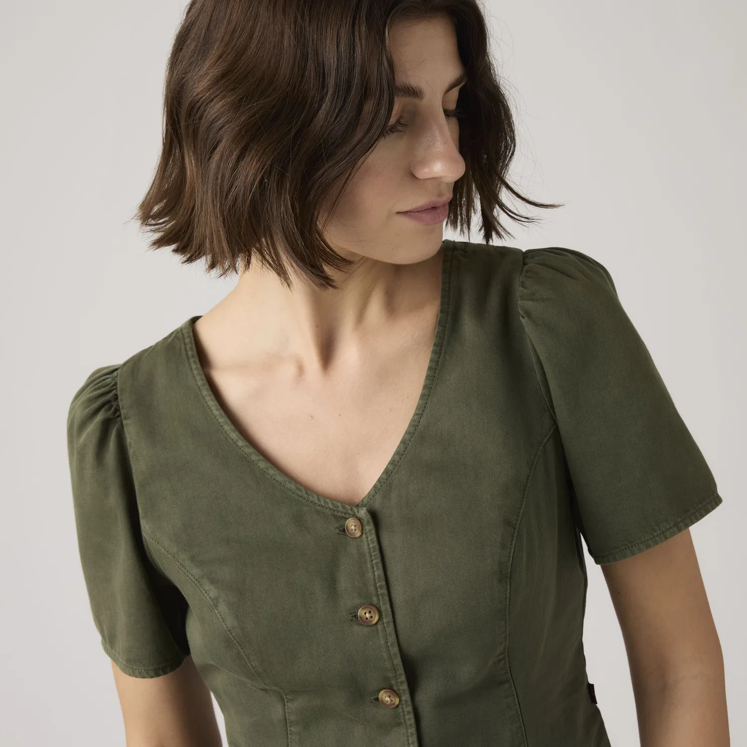 Блузка Moxie Slim Levi's, Green — фото 2