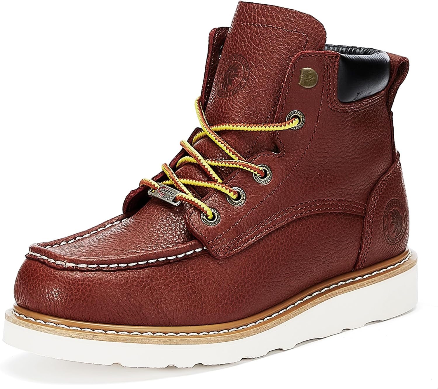 

Ботинки ROCKROOSTER Walker для мужчин, 15 см мягкий носок, удобные ботинки с клиновидной подошвой, поддержкой свода стопы, усталость-защитой, кожаные утепленные защитные ботинки, электрозащитные AP360, Vap360b Claret, Soft Toe