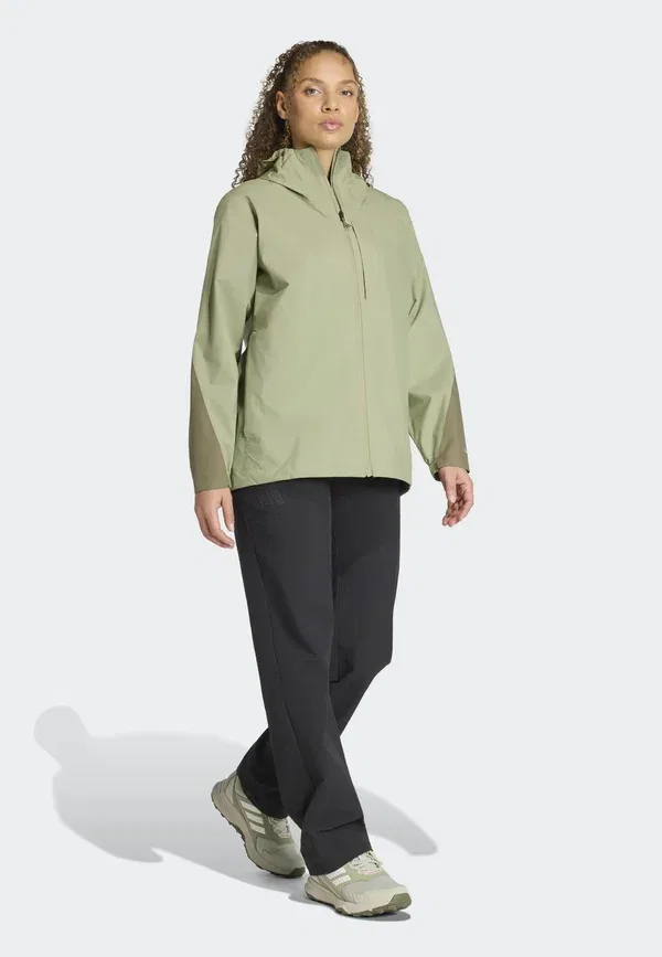Куртка Adidas Terrex W mt 2.5l r j hardshell jacket, цвет хаки-оливковый