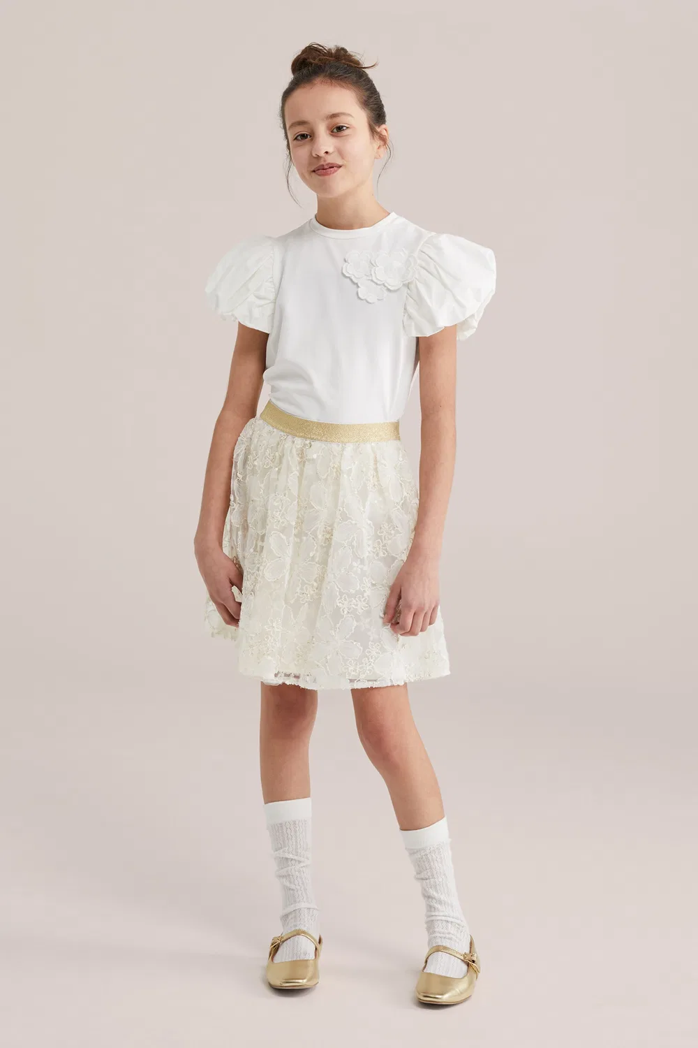 Юбка We Fashion, Ecru — фото 4