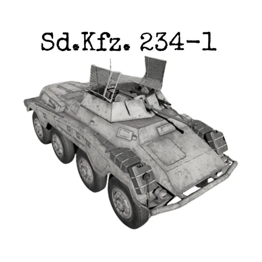 

Sd.Kfz.234-1, WWII Miniatures - Germany - Tanks (28mm)