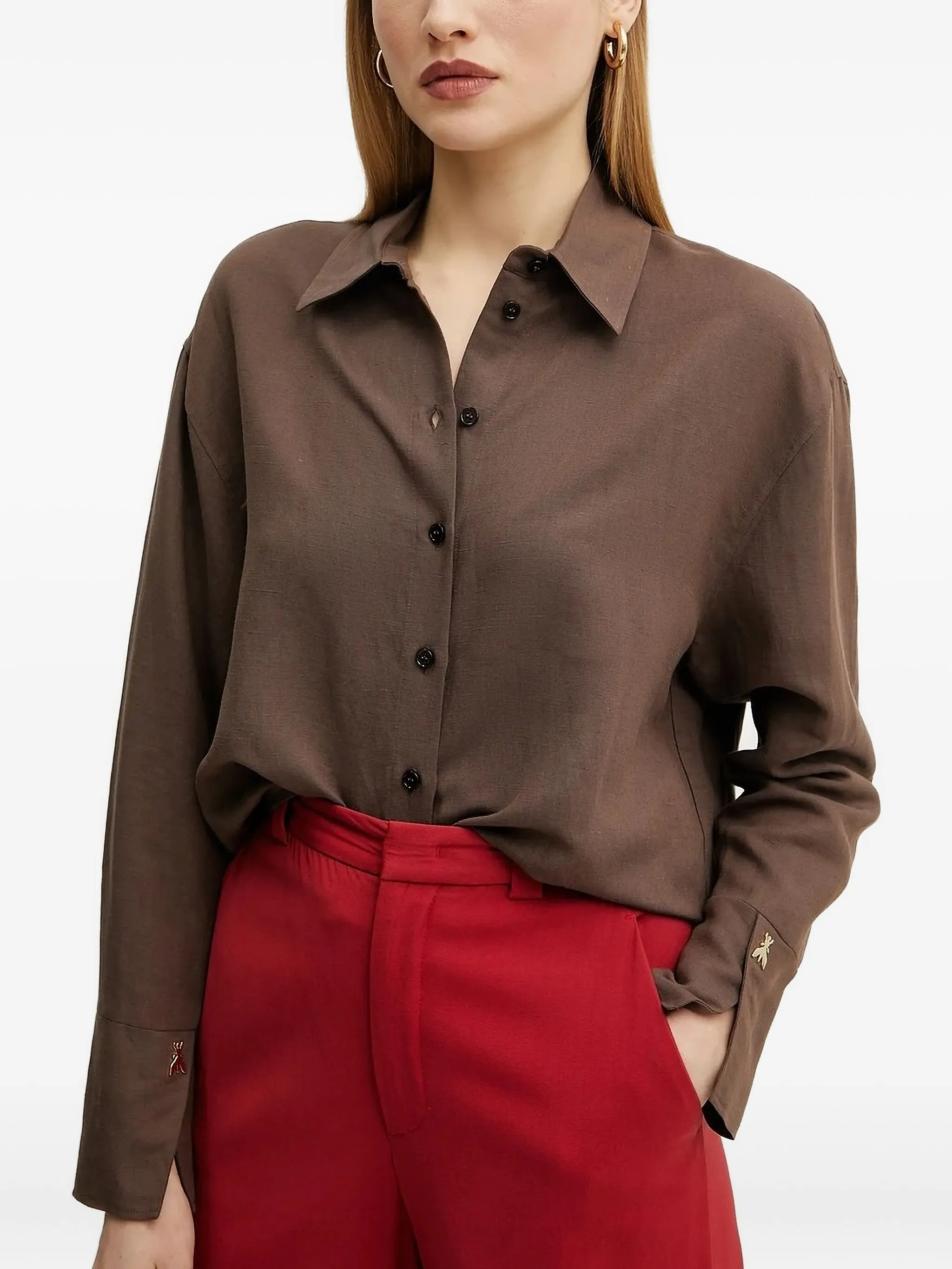 

Рубашка Fly Patrizia Pepe, коричневый