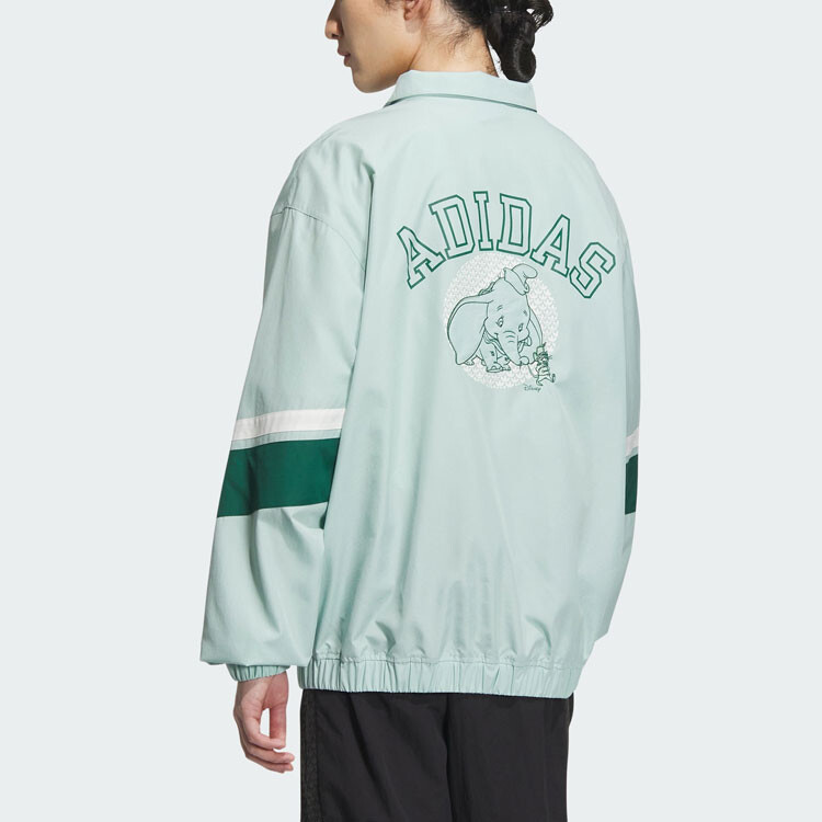 Куртка Disney X Disney унисекс дымчато-зеленая Adidas Originals, зеленый — фото 3
