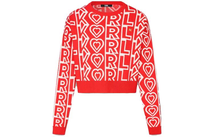 

KARL LAGERFELD / Karl Lagerfeld Jeans Вязаный свитер KARL LAGERFELD женский красный