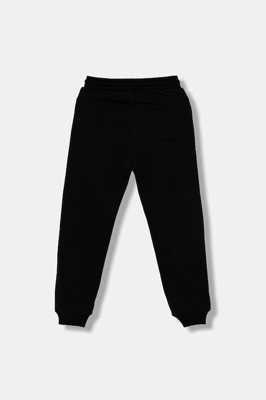 Детские хлопковые спортивные штаны Calvin Klein Jeans, черный — фото 2