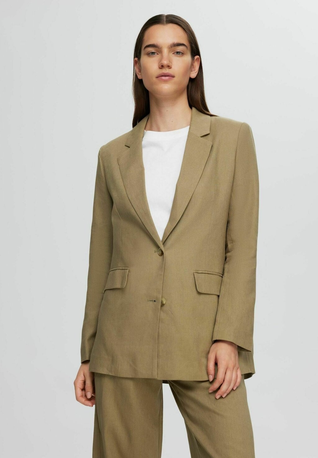 

Короткое пальто RELAXED FIT Selected Femme, зеленый