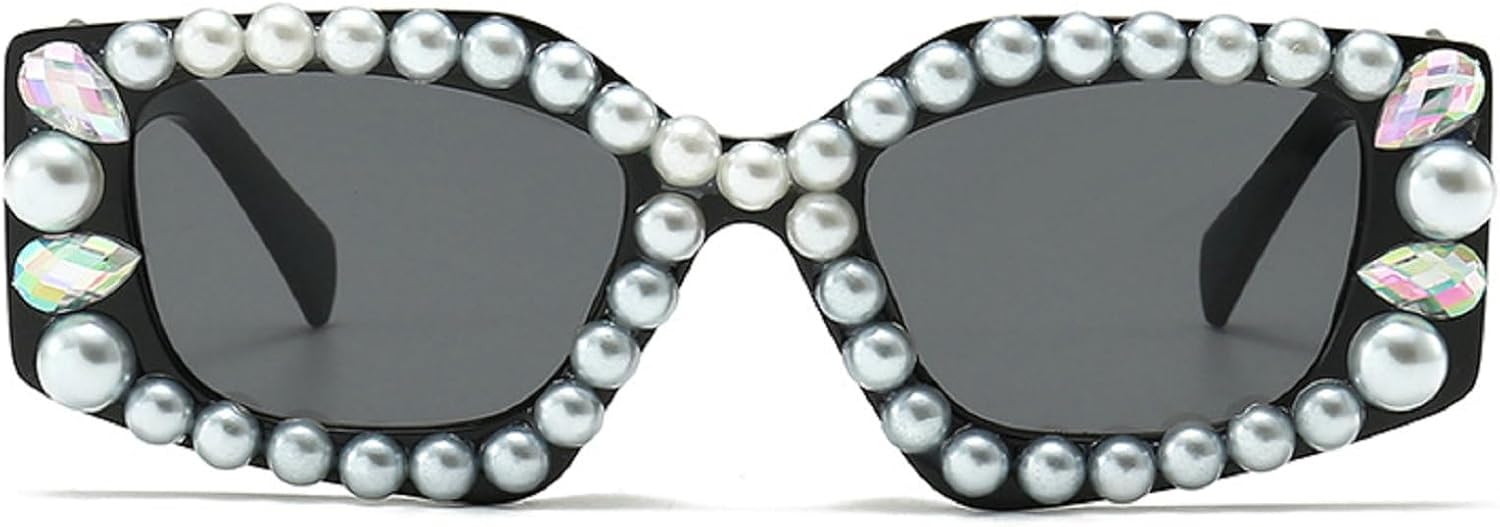 

Солнцезащитные очки неправильной квадратной формы для женщин, винтажные, сверкающие кристаллами и бриллиантами, модные женские солнцезащитные очки со стразами mincl, Black