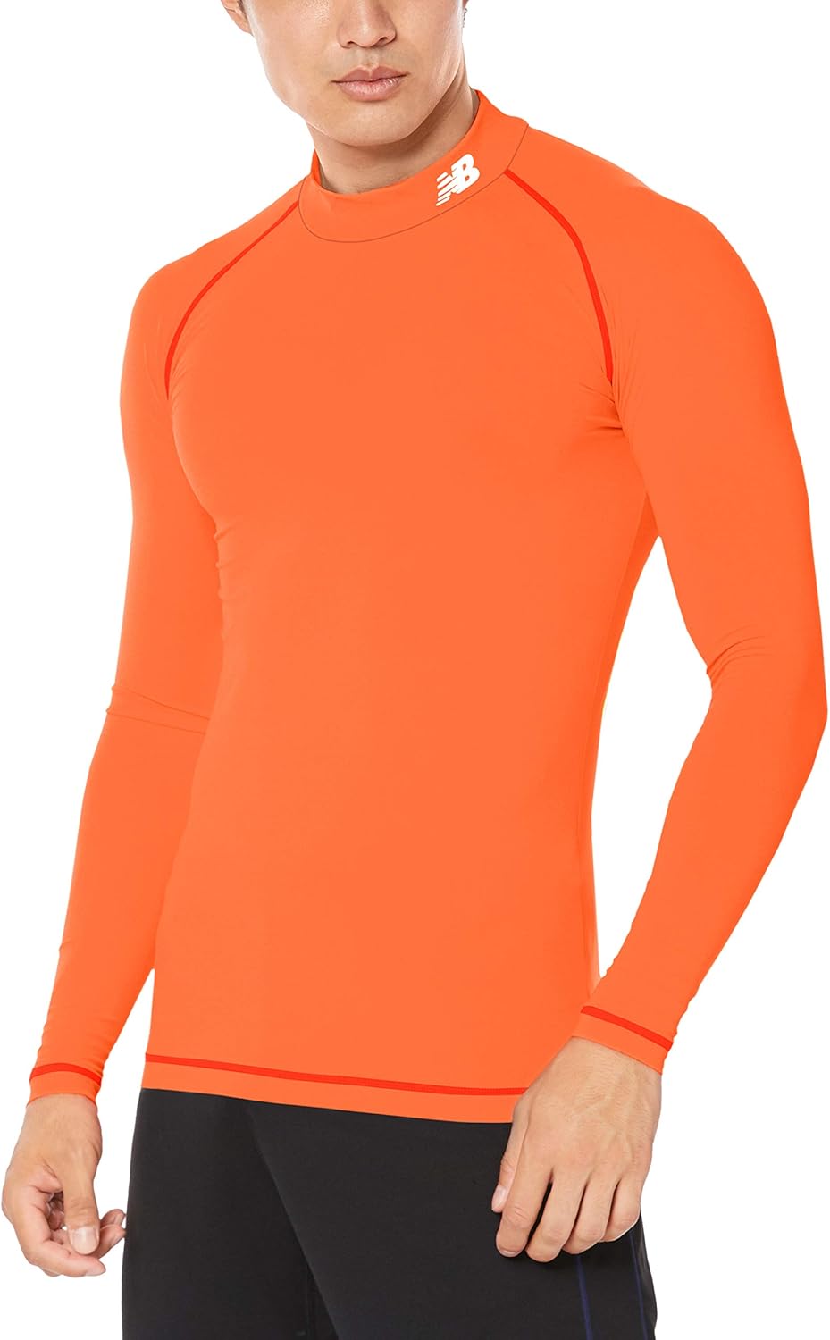 

Мужская эластичная футболка New Balance (JMTF7380) с длинным рукавом, быстросохнущая, для футбола/гольфа, оранжевый