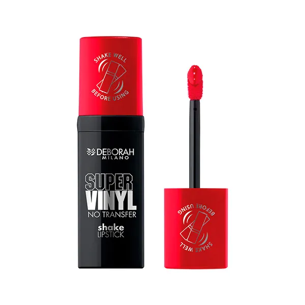 

Жидкая помада SUPER VYNYL Deborah Milano, цвет signature red