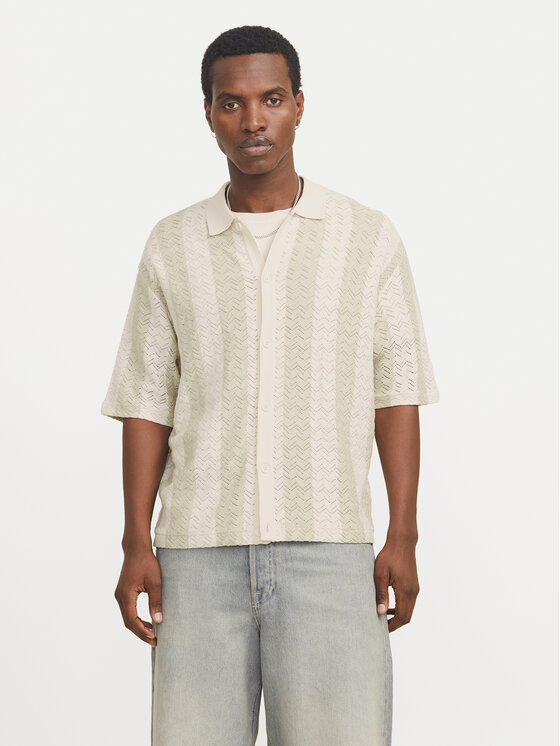 

Свободная рубашка Tyler 12272863 Jack&Jones, экрю